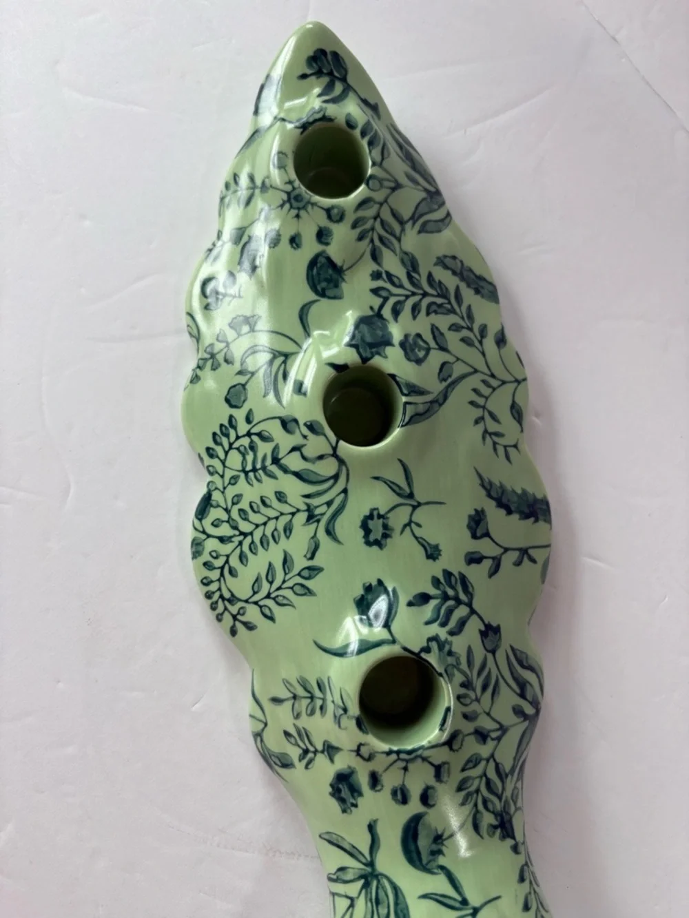 NWT Anthropologie Peacock Candle Holder